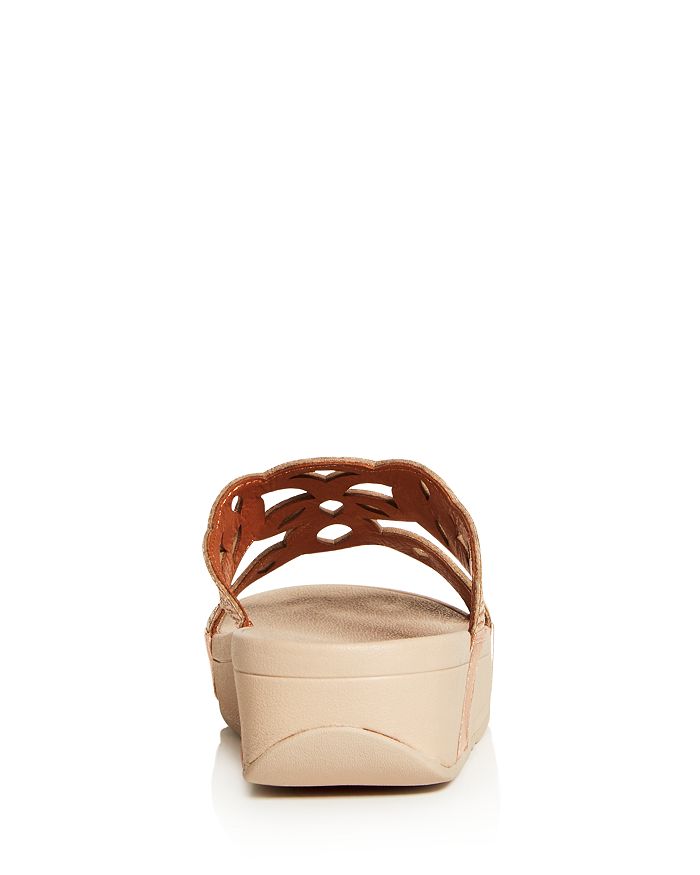 FITFLOP FITFLOP WOMEN'S ELORA CRYSTAL WEDGE SLIDE SANDALS