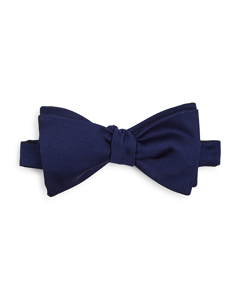 Eton Solid Grosgrain Bow Tie In Blue