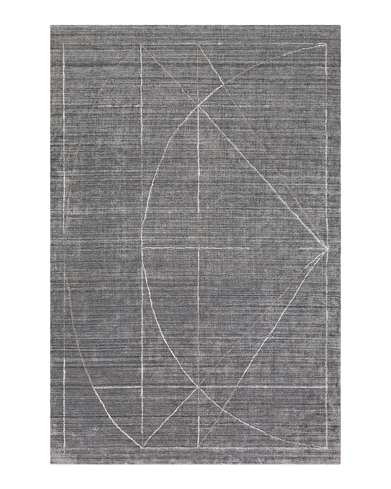 Surya Hightower Htw-3009 Area Rug, 6' X 9' In Medium Gray/charcoal