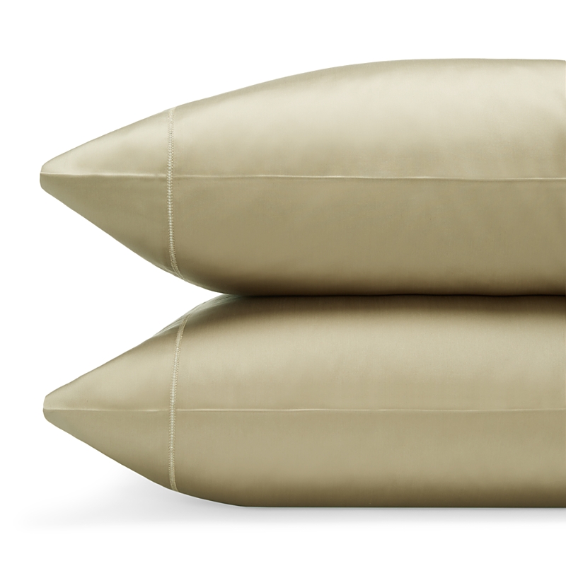 Sferra Giotto Standard Pillowcase, Pair In Dark Khaki