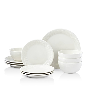 Kate Spade New York Willow Drive 12-piece Dinnerware Set In White
