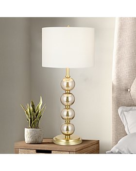 Table Lamp Floor Lamps, Mercury Glass Stacked Ball Table Lamp
