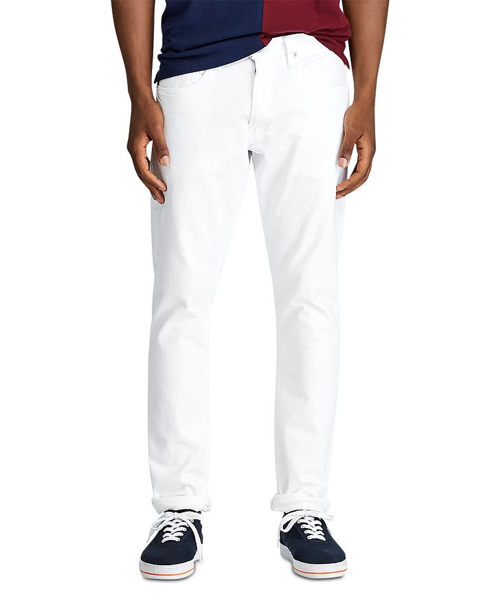 Polo Ralph Lauren Sullivan Slim Stretch Jeans In White Stretch