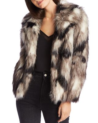 1 state faux fur jacket