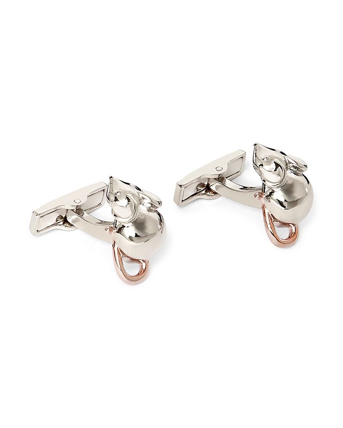 Ted Baker Mouse Cufflinks In Silver