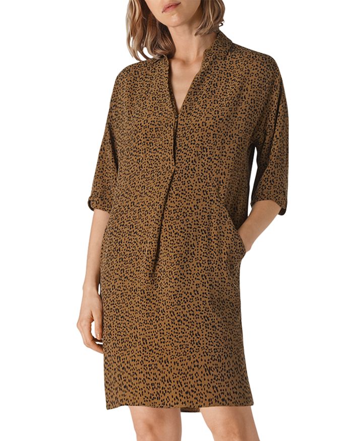 Whistles lola online cheetah print dress