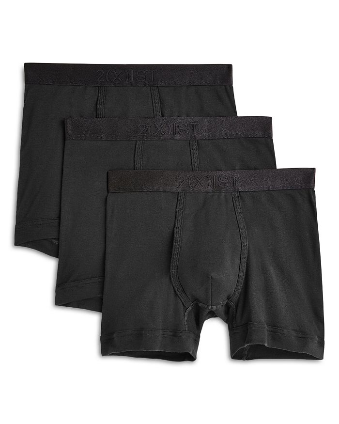 Shop 2(x)ist Boxer Briefs, Pack Of 3 In Black