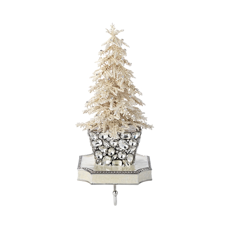Olivia Riegel Crystal Tree Stocking Holder In Crystal