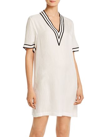 Rag Bone Althea Ribbed Trim Mini Dress Bloomingdale S