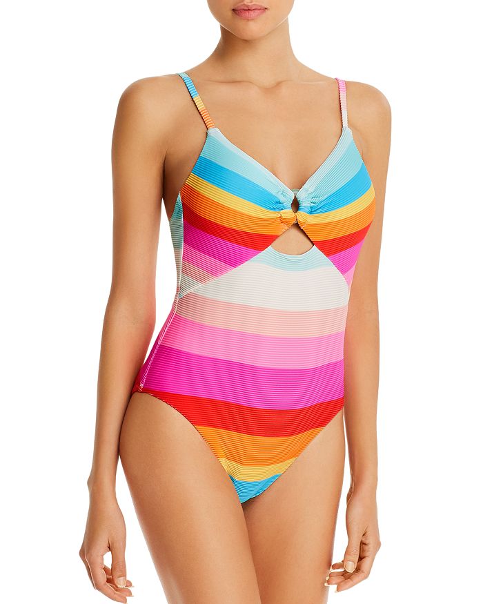 Trina Turk Sunrise Stripe One Piece Swimsuit