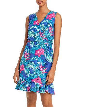 Tommy Bahama Sleeveless Tropical-Floral Dress | Bloomingdale's