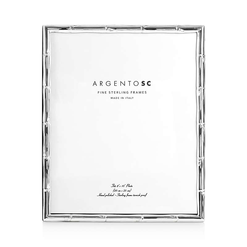 Argento Sc Bamboo Sterling Silver Frame, 8 X 10 In Silver
