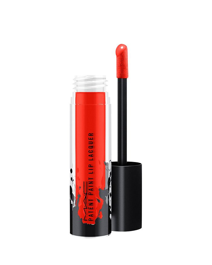 Mac Patent Paint Lip Lacquer In Red Enamel
