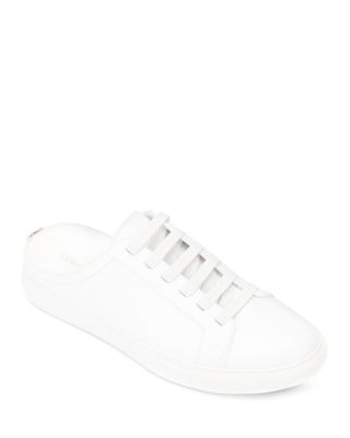 Kam Slip-on Mule Sneakers In White 