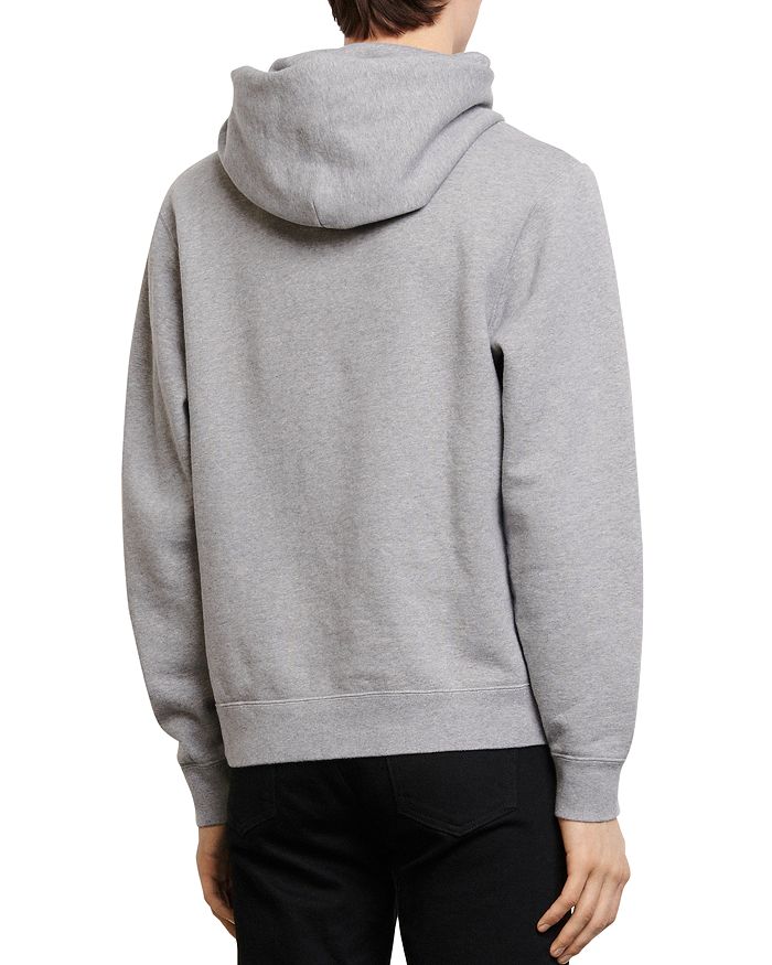 Sandro Hoodie Sweatshirt In Mocked Gray | ModeSens