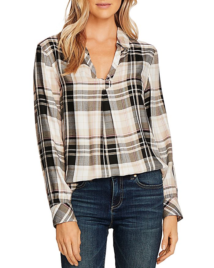 VINCE CAMUTO FRONTIER PLAID SHIRT,9020003