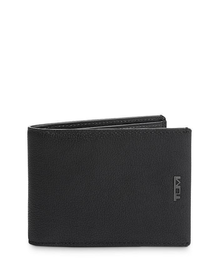 Shop Tumi Nassau Double Billfold Wallet In Black Texture