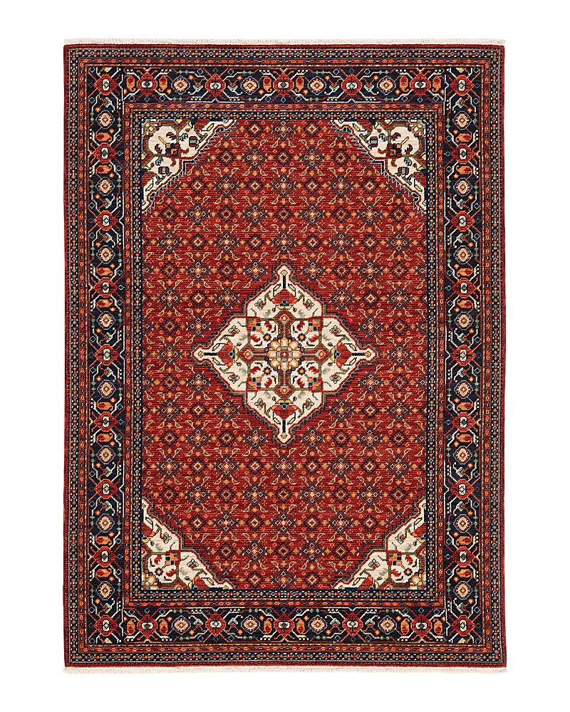 Oriental Weavers Lilihan 001c6 Area Rug, 6'7 X 9'6 In Red/blue
