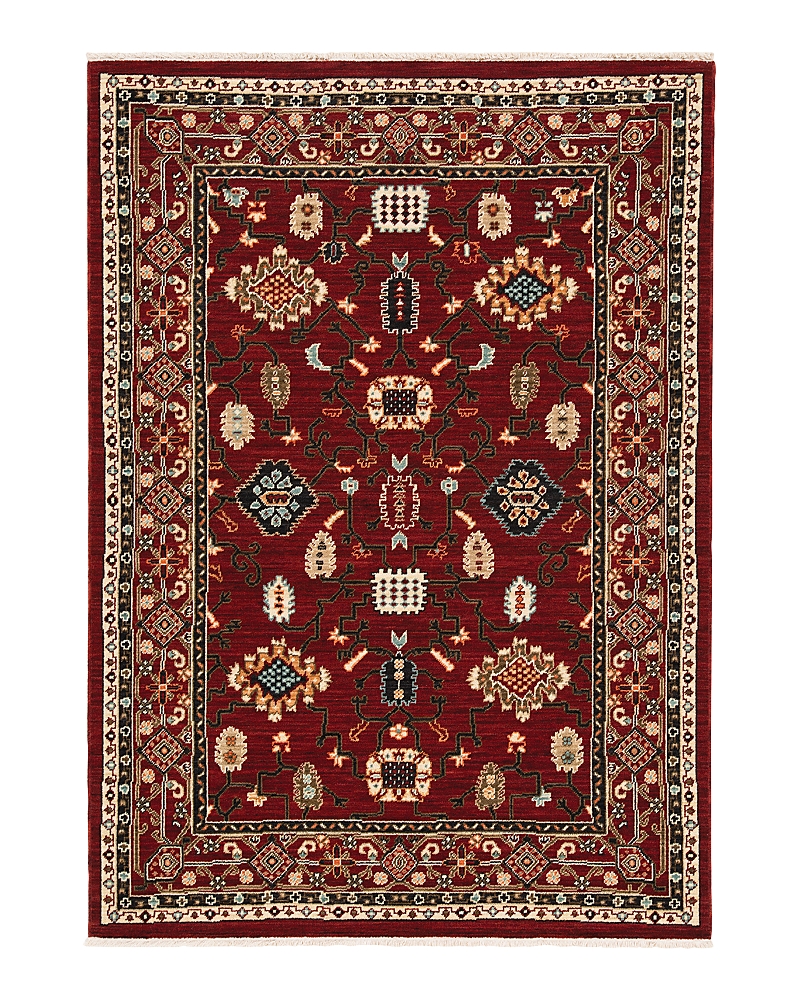 Oriental Weavers Lilihan 043s6 Runner Area Rug, 2'6 X 12' In Red/black