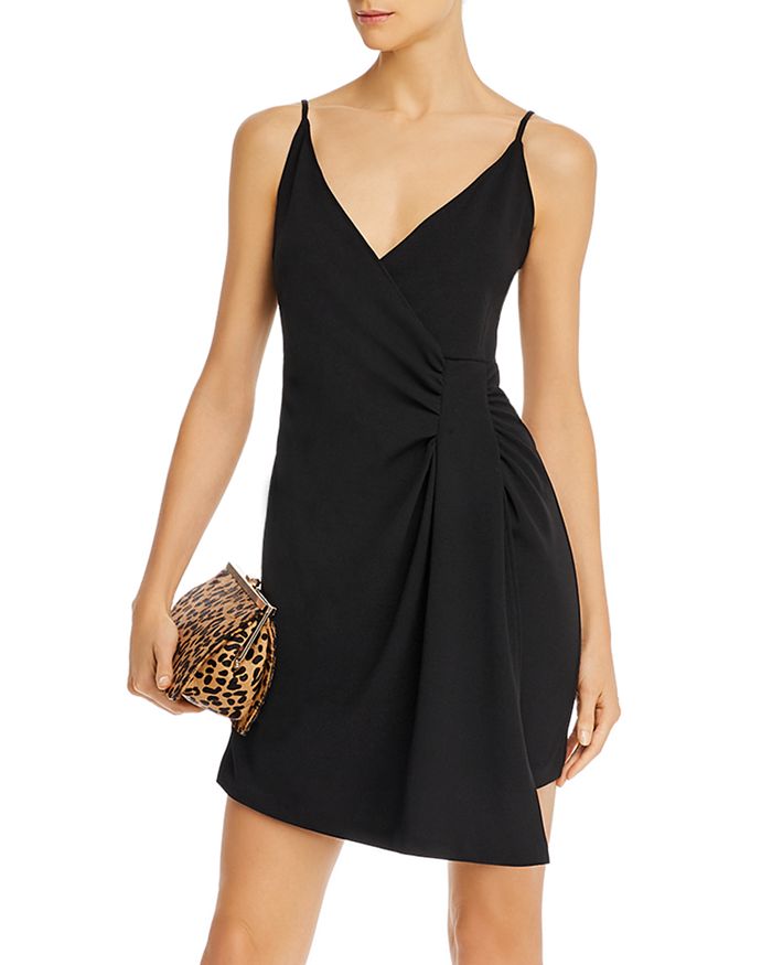 Aqua Twist-front Sleeveless Dress - 100% Exclusive In Black
