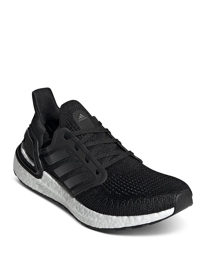Adidas Originals Women's Ultraboost 20 Low-top Running Sneakers In Black/white