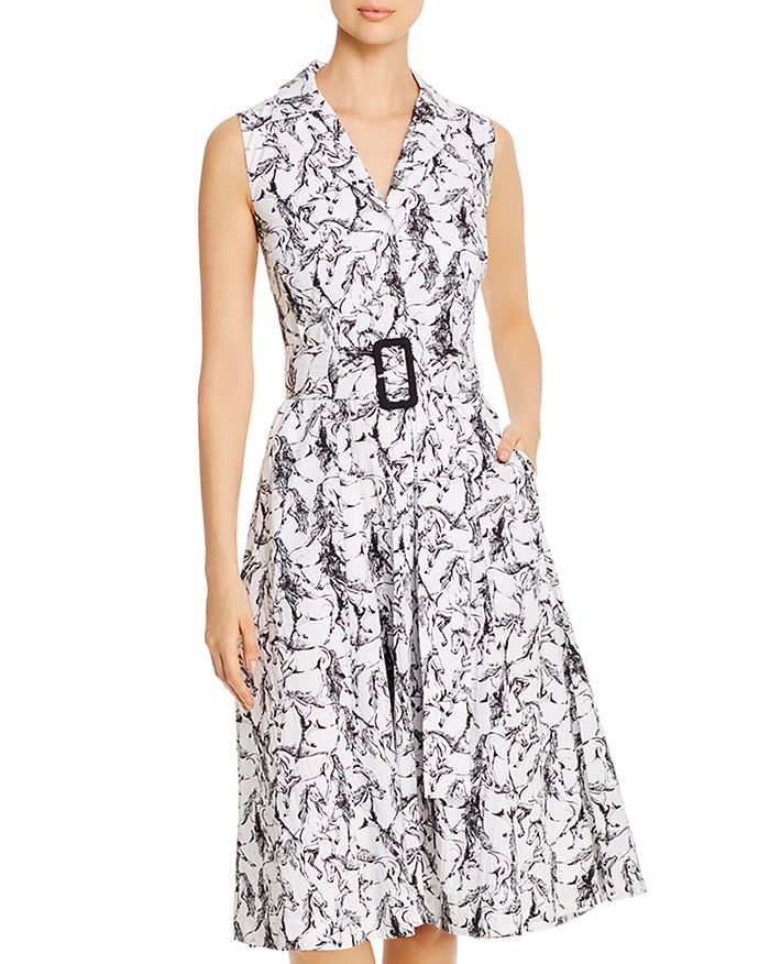 Warehouse horse on sale print shirt dress