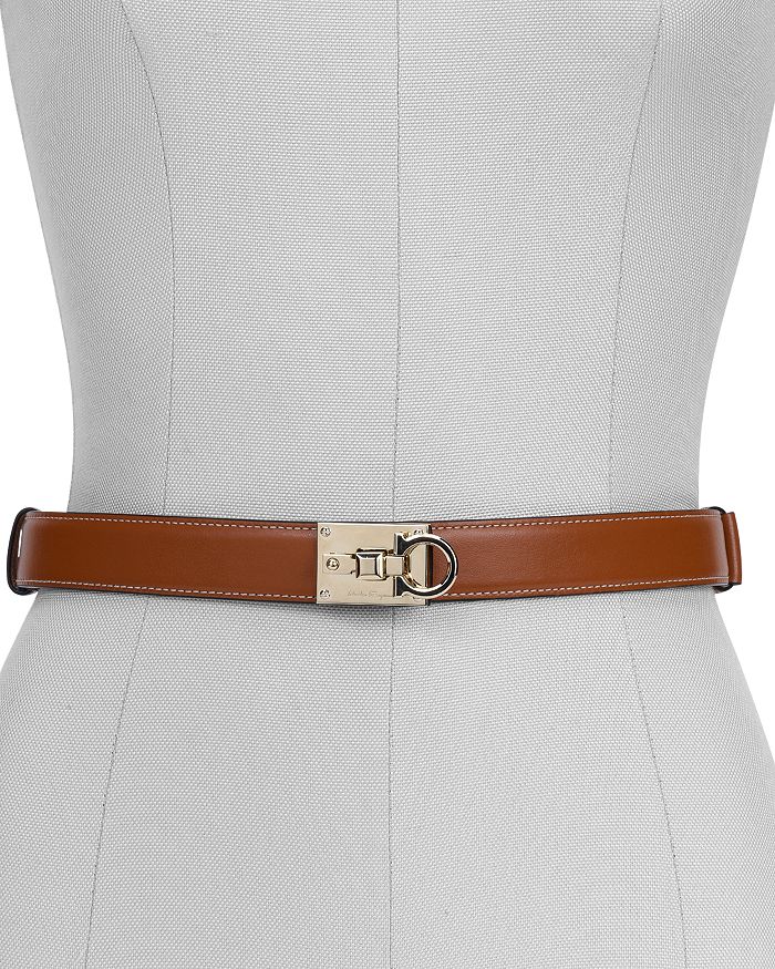 Salvatore Ferragamo Women s Studio Lock Leather Belt Bloomingdale s