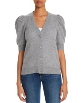 C by Bloomingdale's - Cashmere Puff-Sleeve Cardigan - 100% Exclusive
