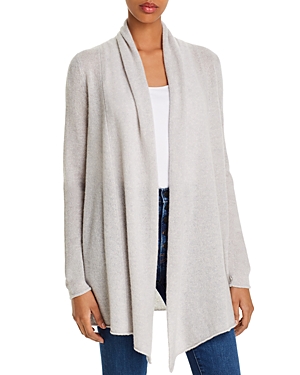 C By Bloomingdale's Open-front Cashmere Cardigan - 100% Exclusive In Light Gray