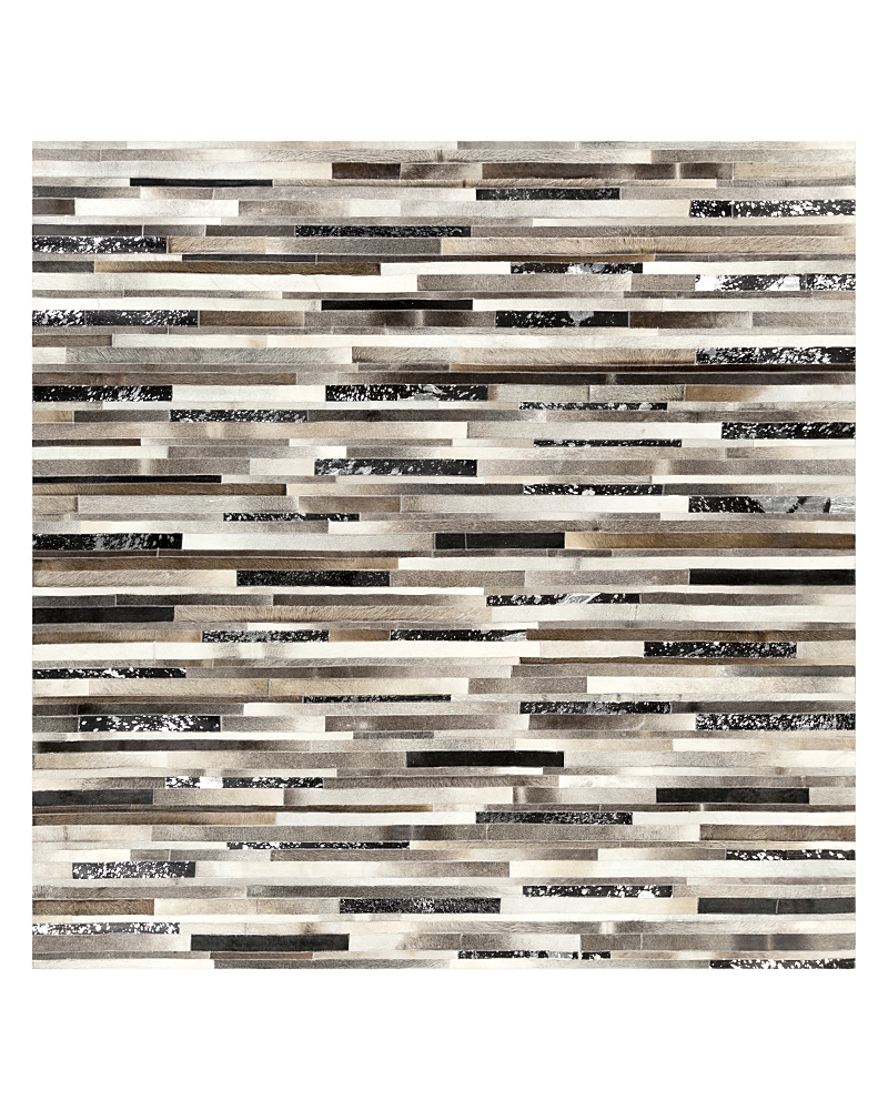 Surya Trail Trl-1120 Area Rug, 8' X 8' In Black/dark Brown/silver