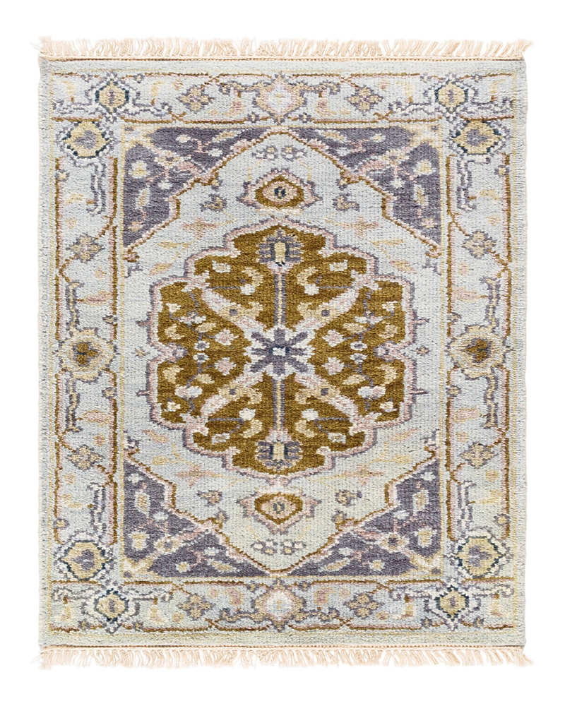 Surya Zeus Zeu-7823 Area Rug, 2' X 3' In Gray/brown/mauve/cream