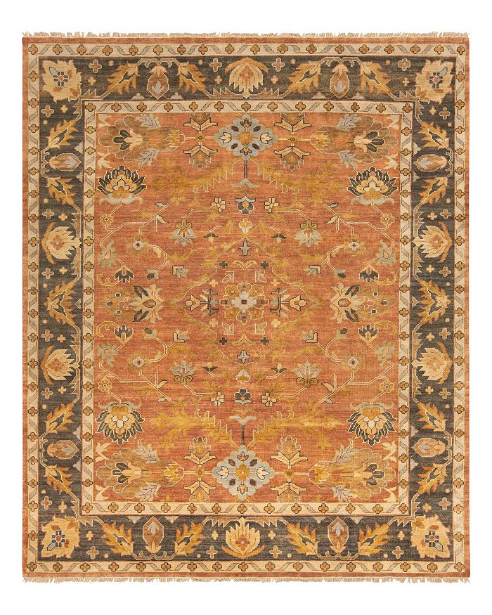 Surya Hillcrest Hil-9009 Area Rug, 10' X 14' In Tan/brown/red/sage