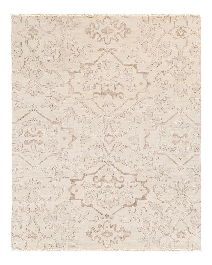 Surya Hillcrest Hil-9040 Area Rug, 9' X 13' In Light Gray/camel/taupe