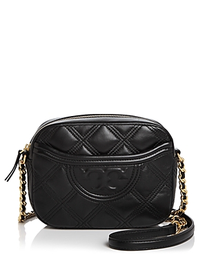 Tory Burch Fleming Quilted Leather Camera Bag