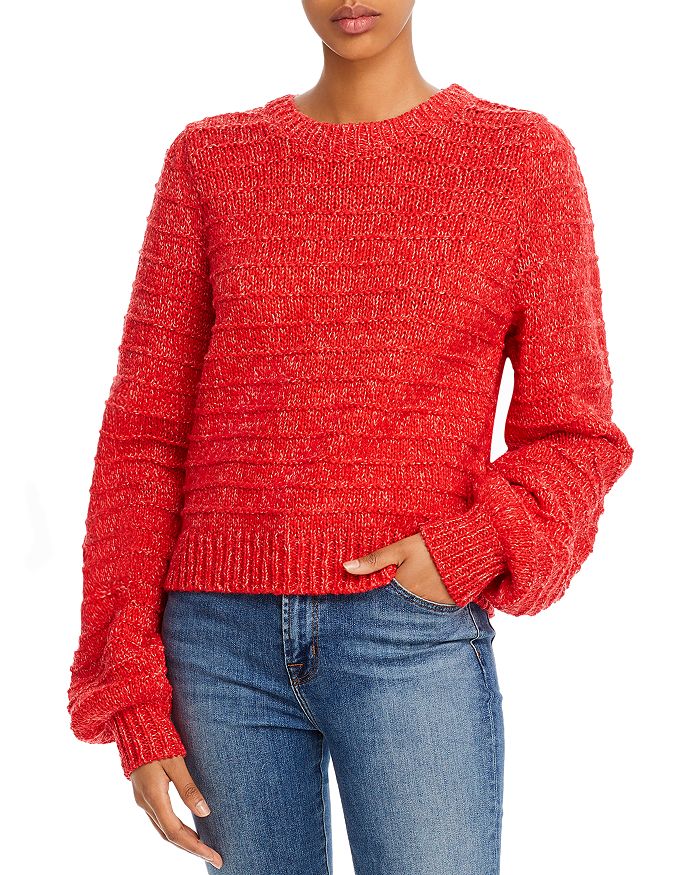 Joie Kore Ribbed Knit Jumper In Cherry