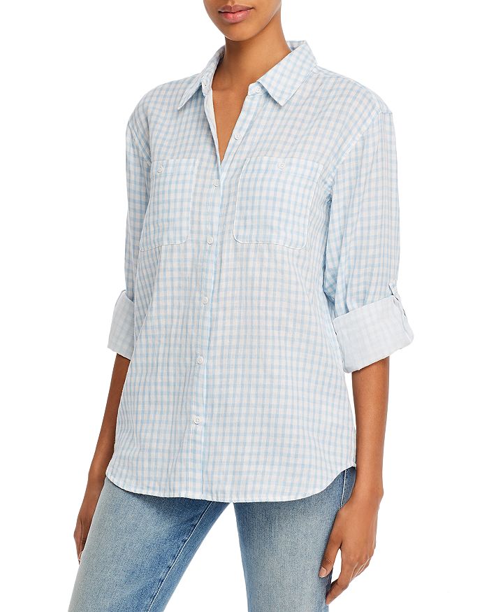 Joie Lidelle Gingham Shirt - 100% Exclusive In Periwinkle