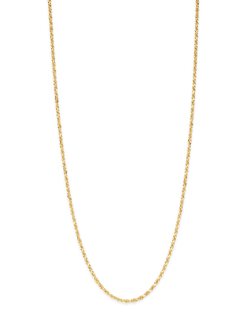 Bloomingdale's Solid Glitter Chain Necklace In 14k Yellow Gold - Exclusive In Gold