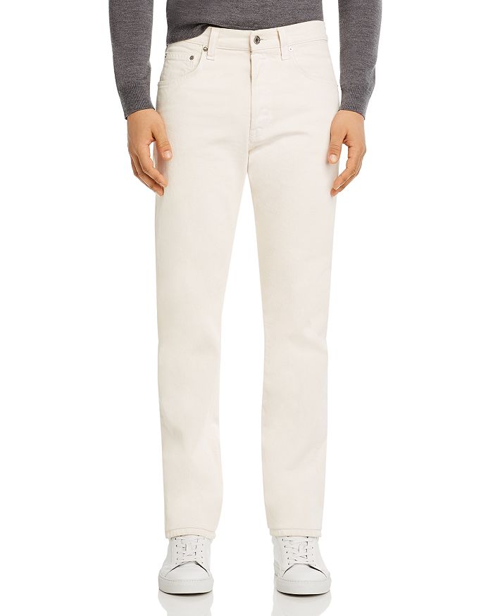 Helmut Lang Straight Fit Jeans in White | Bloomingdale's image.