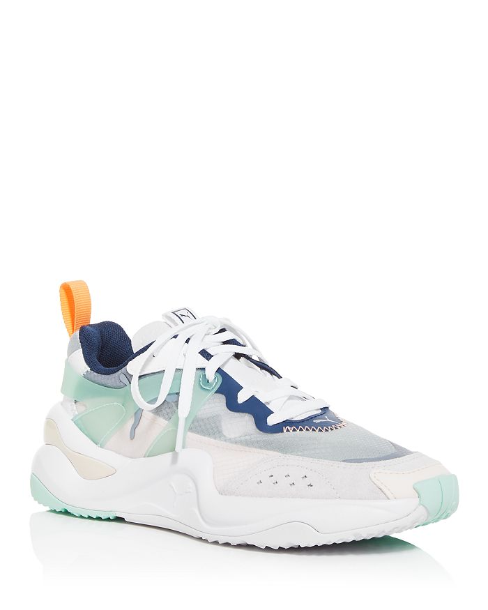 PUMA WOMEN'S RISE MIXED-MEDIA LOW-TOP SNEAKERS,37177701
