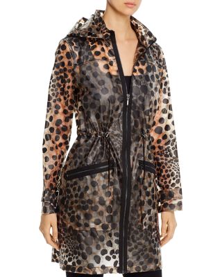 Elie Tahari Trish Printed Sheer Rain Coat Bloomingdale s