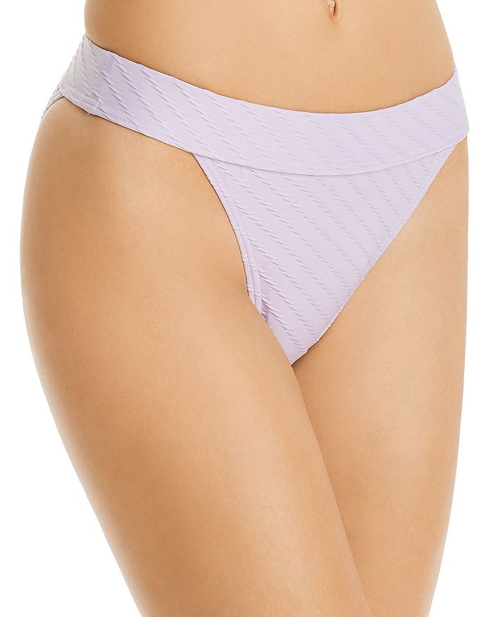 Charlie Holiday Bamba High-cut Bikini Bottom In Lilac