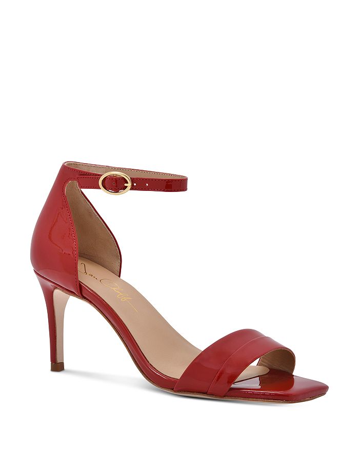 Joan Oloff Women's Simone Strappy High-heel Sandals In Red Hot Patent