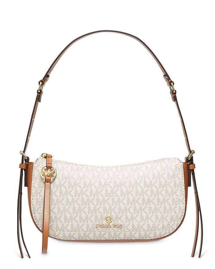 Buy Michael Kors sandrine stud signature small crossbody handbag vanilla  acorn Online