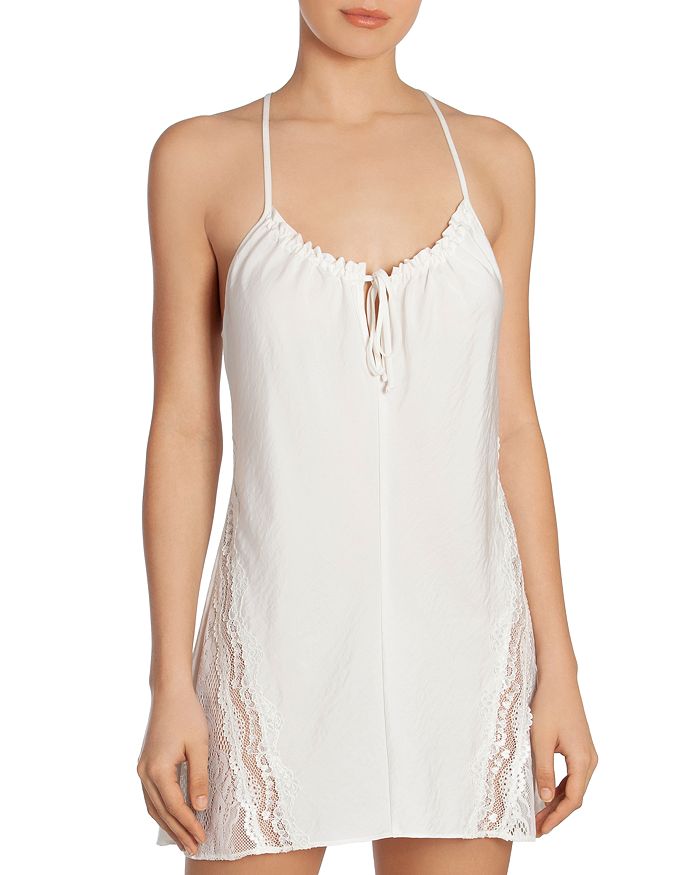 IN BLOOM BY JONQUIL IN BLOOM BY JONQUIL LACE TRIM RACERBACK CHEMISE NIGHTGOWN,BEC010
