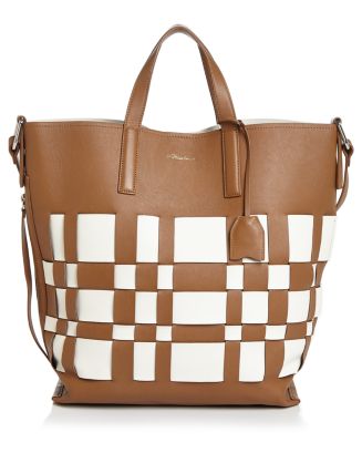 3.1 Phillip Lim Odita Modern Large Lattice Leather Shop Tote