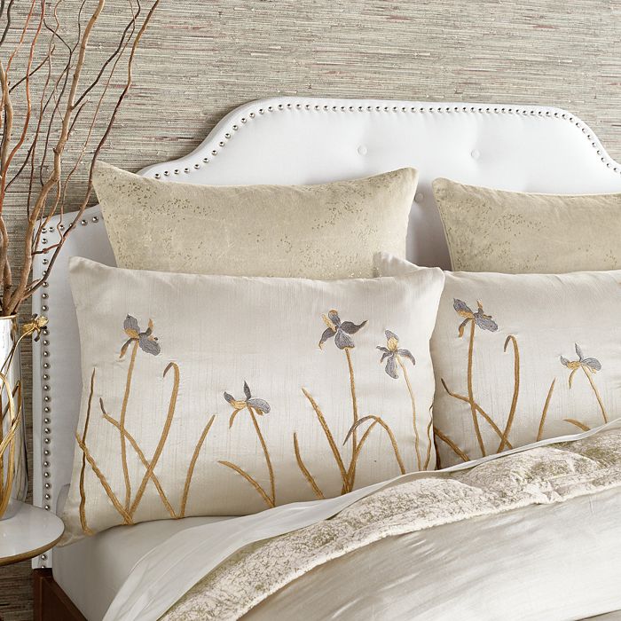 Michael Aram Iris Embroidered Duvet Cover, Full/queen In Linen ModeSens