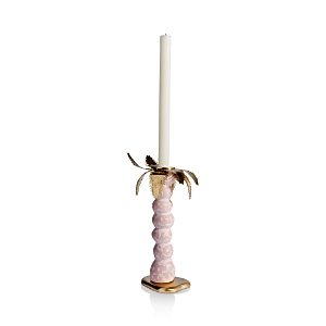 Shop L'objet Haas Mojave Palm Candlestick, Small In Pink