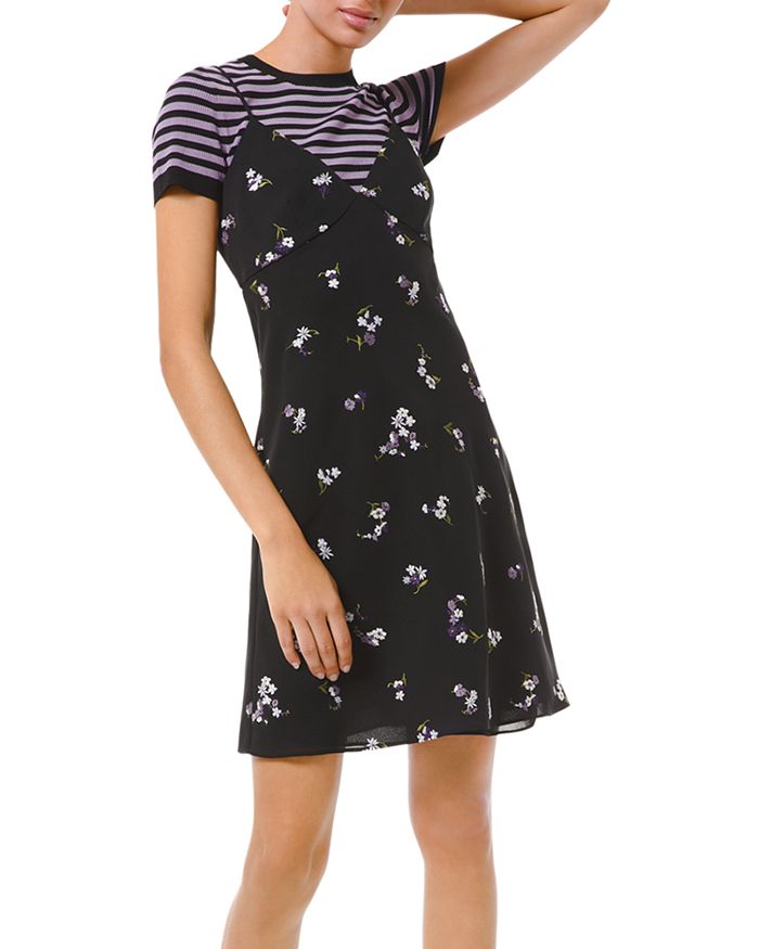 MICHAEL Michael Kors Floral Embroidered Slip Dress Bloomingdale s