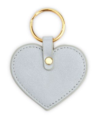 Leather Heart Keychain Charm
