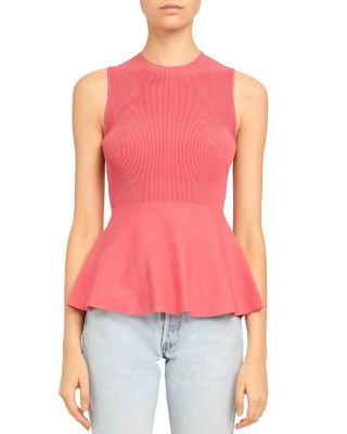 ribbed peplum top